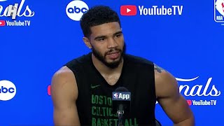 Jayson Tatum previews Game 3 FULL Interview  2024 NBA Finals Media Day [upl. by Janey500]