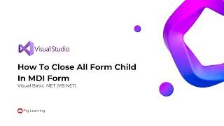 Visual Basic NET VBNET How To Close All Form Child In MDI Form 2024 [upl. by Sophey]