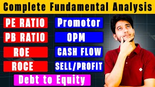 Stocks Fundamental Analysis Ratio  PE Ratio PB ROE EPS PEG [upl. by Nylinej85]