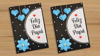 💙Linda tarjeta para el día del Padre 🥳 Especial día del Padre  Fathers Day Cards to Make [upl. by Trbor]