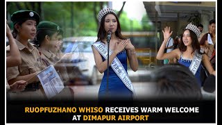 Ruopfuzhano Whiso returns home after Miss Universe India 2024 contest [upl. by Philippe]