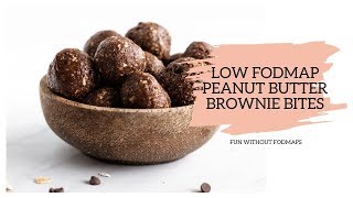 Low FODMAP Peanut Butter Brownie Bites [upl. by Silecara35]