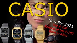 New Casio A100 Reissue of the Casio F100 Series  Worn In The Movie Alien By Ripley  And PacMan [upl. by Brew]