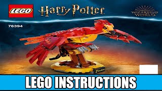 LEGO Instructions  Harry Potter  76394  Fawkes Dumbledore’s Phoenix [upl. by Rasia]