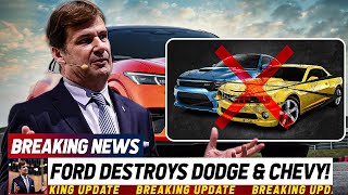 1 MINUTE AGO Ford JUST DESTROYED Dodge And Chevy [upl. by Anrim]