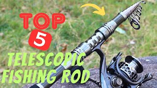 Best Telescopic Fishing Rod on Amazon  Top 5 Telescopic Fishing Rod for the money [upl. by Esorbma]