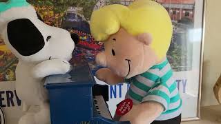 quotThe Peanuts Themequot Schroeder amp Snoopy on Piano Animated Plush 2023 [upl. by Jacobo]