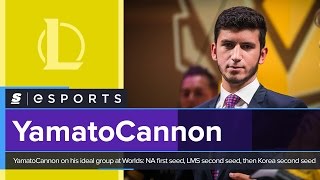 YamatoCannon on his ideal group at Worlds NA first seed LMS second seed then Korea second seed [upl. by Kcirddahc]