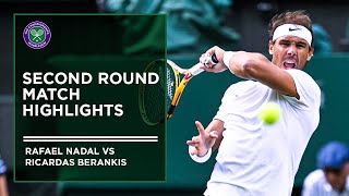 Rafael Nadal vs Ricardas Berankis  Match Highlights  Wimbledon 2022 [upl. by Anillek]