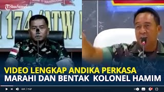 VIDEO Lengkap Panglima TNI Jenderal Andika Perkasa Marahi Kolonel Hamim Karena Asyik Main Ponsel [upl. by Aremmat729]