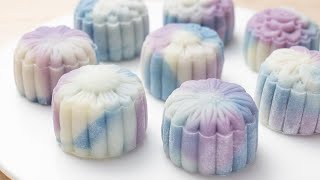 Snowy Mooncakes easy recipe soft after 3 days [upl. by Millwater]