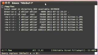 Having fun with dired in emacs [upl. by Ainala]