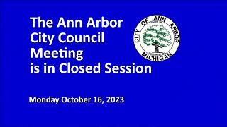 Ann Arbor City Council Meeting 101623 [upl. by Adlesirg]