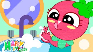 The Hand Washing Song 🧼  Kids Songs  Happy Simple Songs [upl. by Agamemnon]