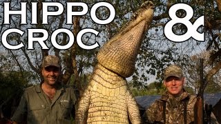 Hippo amp Crocodile hunt in Mozambique [upl. by Oiuqise]