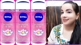 NIVEA WATERLILY SHOWER GEL REVIEWBest shower gel for womenbest body wash for women [upl. by Hniv]