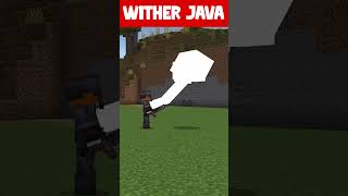 Wither Minecraft Bedrock VS Java [upl. by Aileon765]