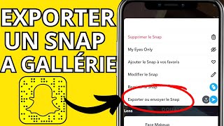 Comment enregistrer photo snapchat dans galerie100 Facile [upl. by Bambie]