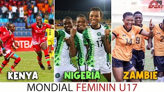 COUPE DU MONDE FEMININE U17 TROIS NATIONS AFRICAINES EN LICE [upl. by Wein129]