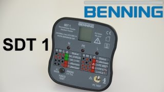 BENNING  SDT 1 Steckdosentester [upl. by Vine]