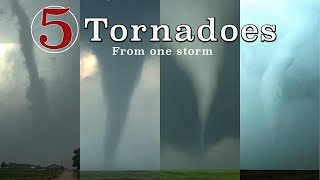 Five Spooky Tornadoes from One Storm [upl. by Anirtep]