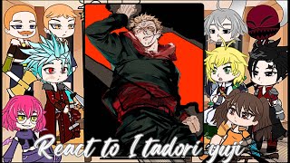 Seven deadly sins react to itadori yuji  meliodas  jujutsu kaisen  Gacha life reaction  Gojo [upl. by Jeff]