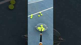 🎾🎾The Easiest Way to Collect Tennis Balls on the Court smartball greenball racketsport [upl. by Otsirave]