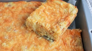 Loaded Cornbread Casserole Recipe [upl. by Amek]