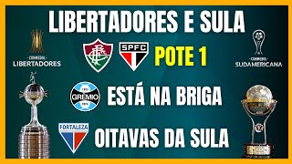 LIBERTADORES  FLUMINENSE e SÃO PAULO NO POTE 1  CONFRONTOS de MOMENTO dos PLAYOFFS da SULA [upl. by Accebar]