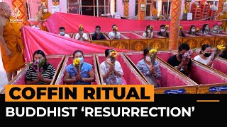 Buddhist devotees take part in resurrection ritual for New Year  Al Jazeera Newsfeed [upl. by Lari]