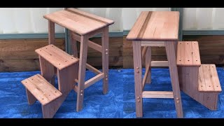 Folding Step Stool  DIY WoodWorking [upl. by Kazim]