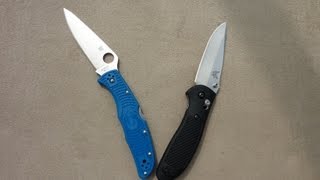 Spyderco Endura vs Benchmade Griptillian [upl. by Ellenaej]