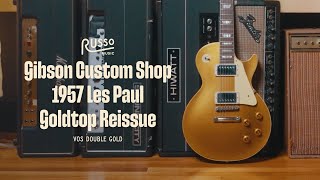 Gibson Custom Shop 1957 Les Paul Goldtop Reissue VOS Double Gold [upl. by Boorer319]