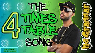 Learn Your Four Times Table in Rap  MC Grammar 🎤  Educational Rap Songs for Kids 🎵 [upl. by Atinauj342]