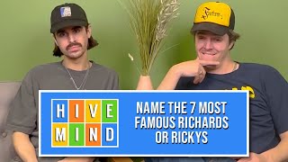 Guessing The 7 Most Famous Richards or Rickys [upl. by Sabas44]