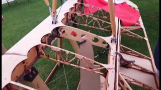 Flitzer Z 2 Walk around with Simon aircraft construction building wood avion bois biplane aviation [upl. by Cott]