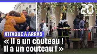 Attaque au couteau à Arras  Des élèves nous racontent ce quils ont vu [upl. by Colton]