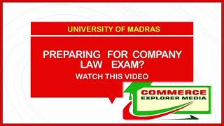 Tips for Company law exam [upl. by Enimajneb]