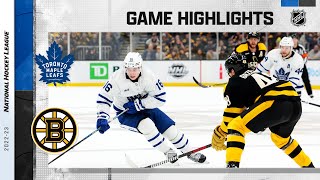 Maple Leafs  Bruins 114  NHL Highlights 2023 [upl. by Enelrats]