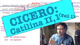 Lateinunterricht Cicero Catilina II1 Teil1 [upl. by Zurn712]