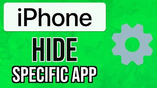 How to HIDE ONE SPECIFIC APP on iPhone WITHOUT Installing Any App 2024  Hide Apps on iPhone [upl. by Airyt]