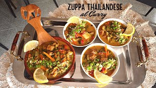 Zuppa Vegana Thailandese  Piatti orientali da fare a casa [upl. by Dripps]