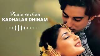 KADHALAR DHINAM BGM  PIANO COVER RINGTONE AR RAHMAN [upl. by Fae187]