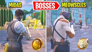 I Eliminated NEW Bosses As OLD Bosses In Fortnite [upl. by Akinehc755]