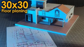 30x30 Building floor plan amp Elevation details [upl. by Brookner]