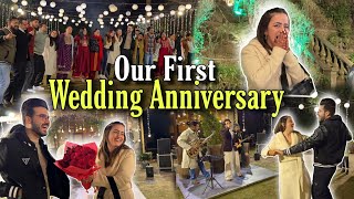 Wedding Anniversary Pe Itne Sare Surprises  Our First Wedding Anniversary  Jyotika and Rajat [upl. by Laekcim]