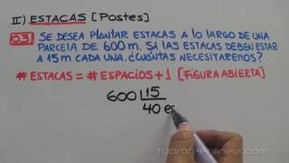 PROBLEMAS SOBRE CORTES ESTACAS Y PASTILLAS [upl. by Asilehs]