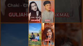 Chaki chaki boron  TikTok video  Guljahon vs Akmal vs Hilola vs Jasmin rek duet music battle [upl. by Kass]