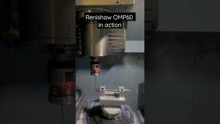 renishaw OMP60 highaccuracy machine probe in action cnc fanuc matsuura [upl. by Joao]