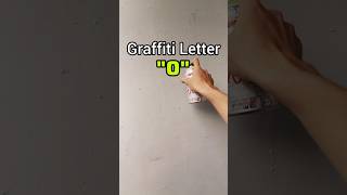 Graffiti Letter quotOquot graffiti art alphabet drawing painting tutorial fyp [upl. by Auhsej]